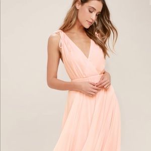 Lulu’s Dance the Night Away Dress in Blush